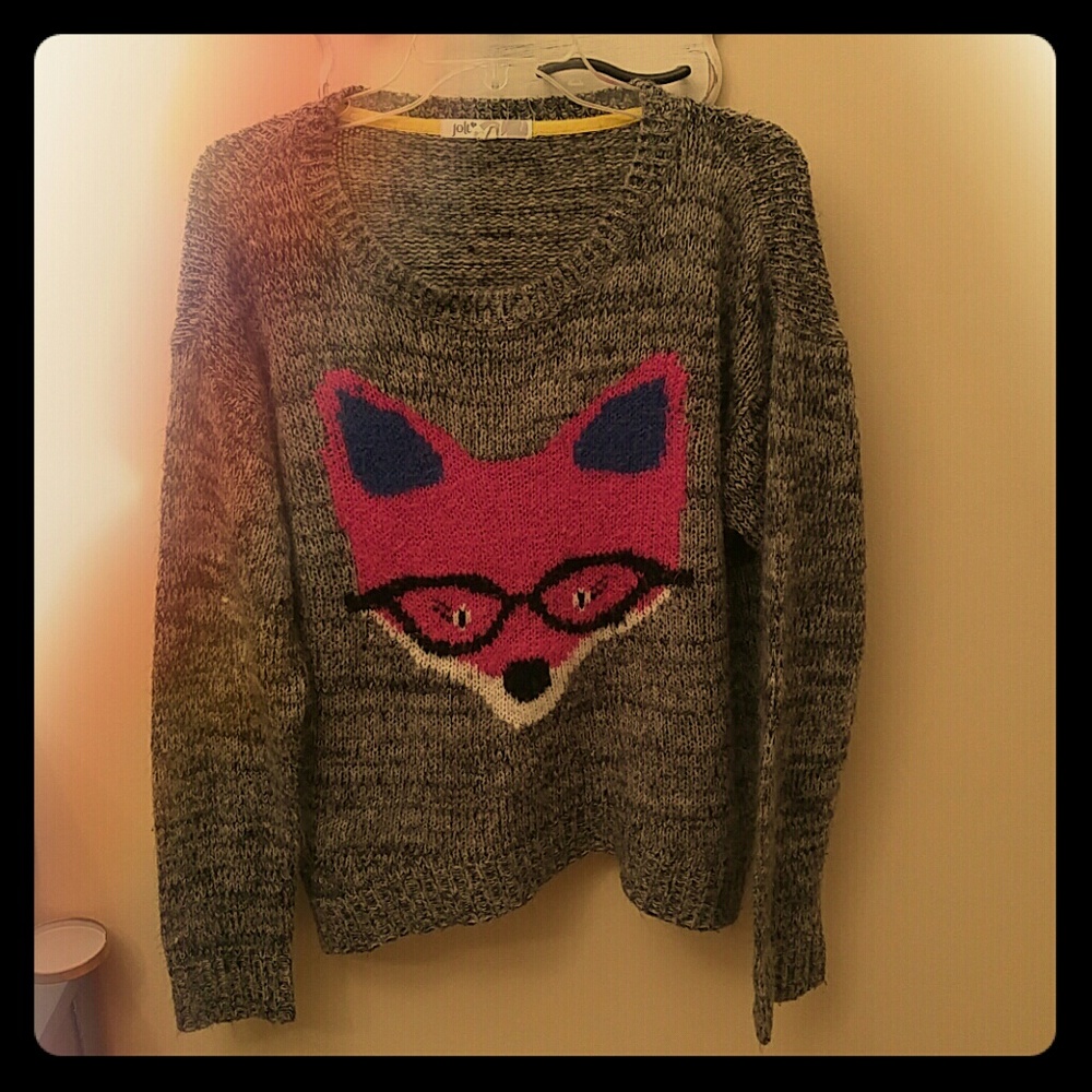 Soft Oversize Fox Sweater